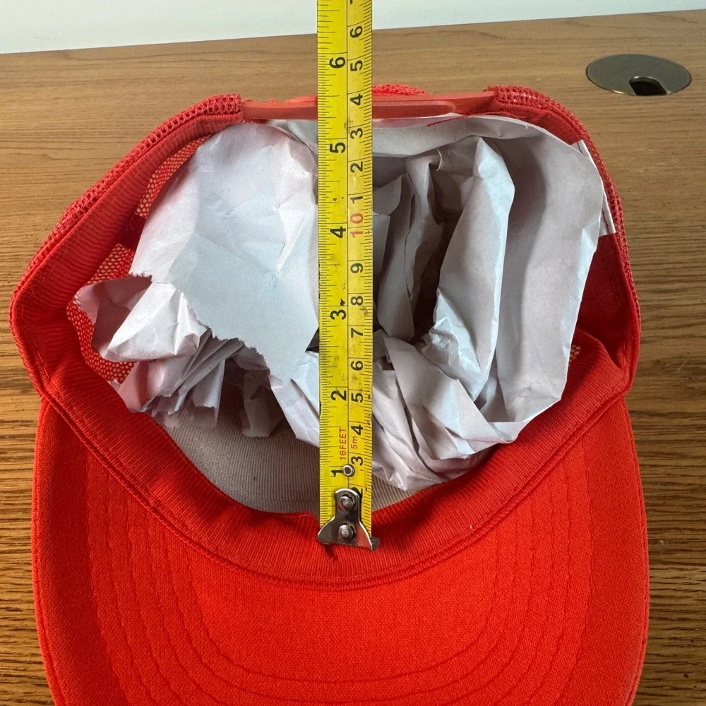 Fun Kap Summer High Distributors Red Mesh‎ Back Snapback Trucker Hat YOUTH M/L
